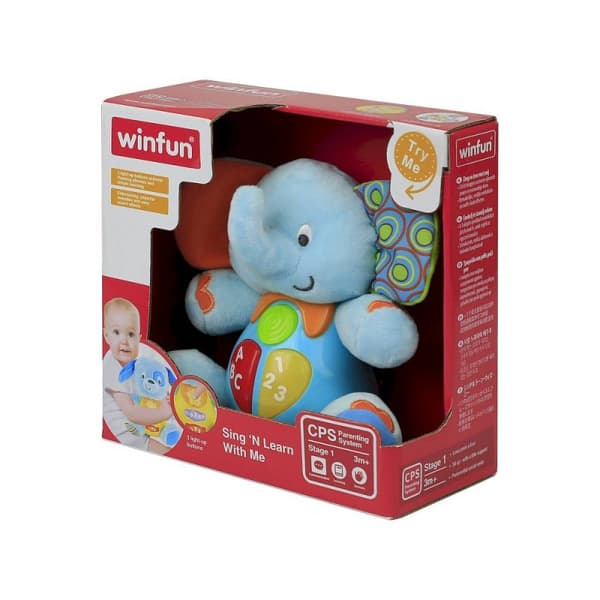 Nuttede elefant med trompet
