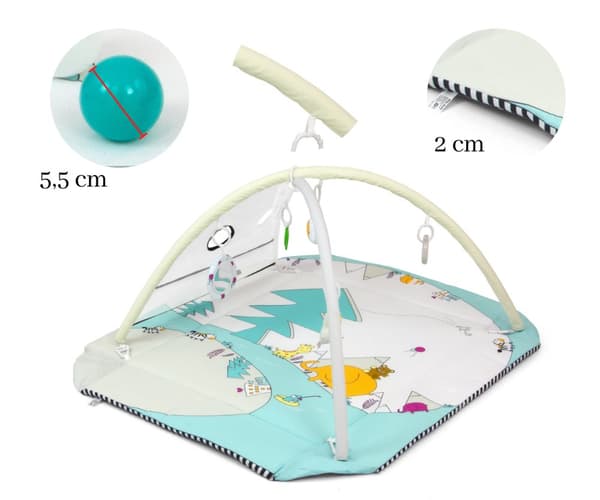 Lolly Elephant 5-i-1 babymåtte