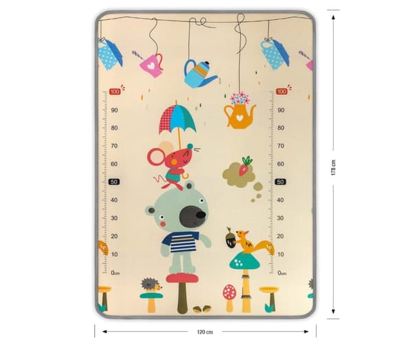Kinder Bear and Whales rullattu vaahtomuovimatto