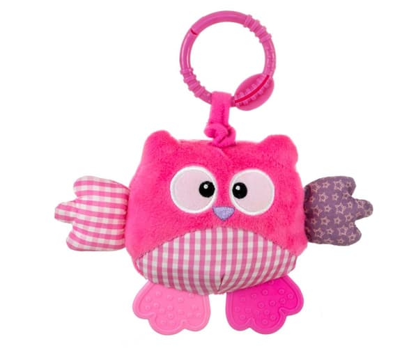 Plys ugle vedhæng - Cutie ugle - 2881 PINK