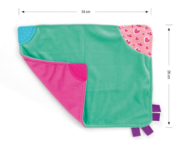 Plys legetøjstæppe - Blanky - 14325 PINK