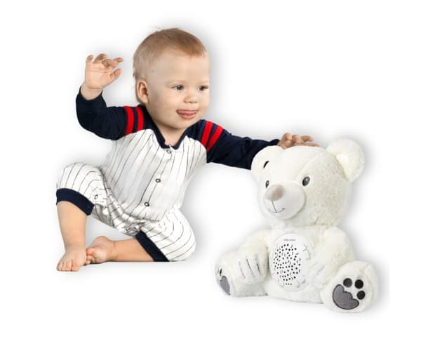 Milly Mally Plys legetøj med Milly Bear projektor