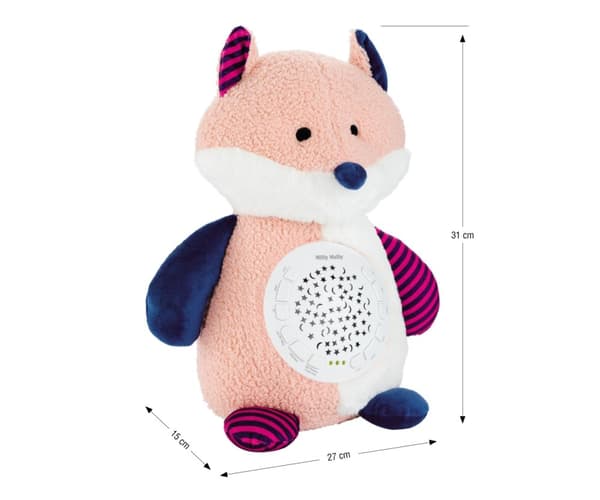 Milly Mally Plys legetøj med Milly Fox projektor