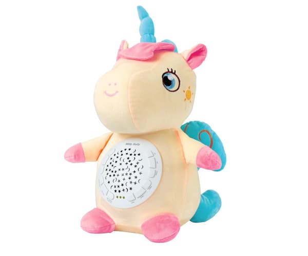 Milly Mally Plys legetøj med Milly Unicorn projektor