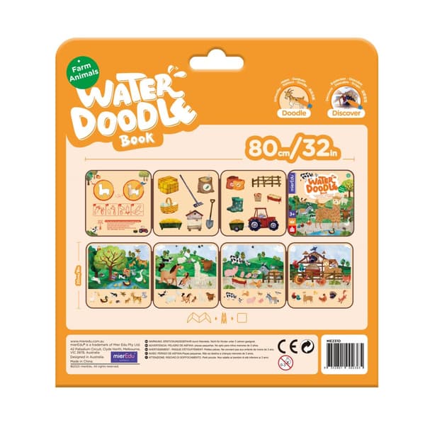 Vann fargeleggingsbok fra mierEdu - Farm Animals