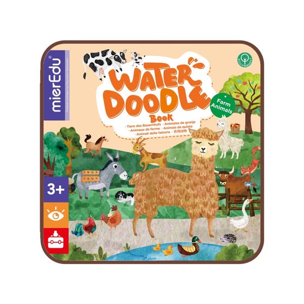 Vann fargeleggingsbok fra mierEdu - Farm Animals