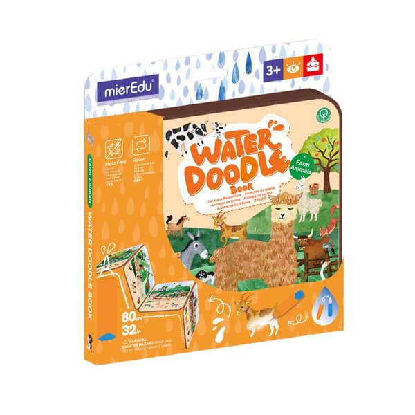 Vann fargeleggingsbok fra mierEdu - Farm Animals