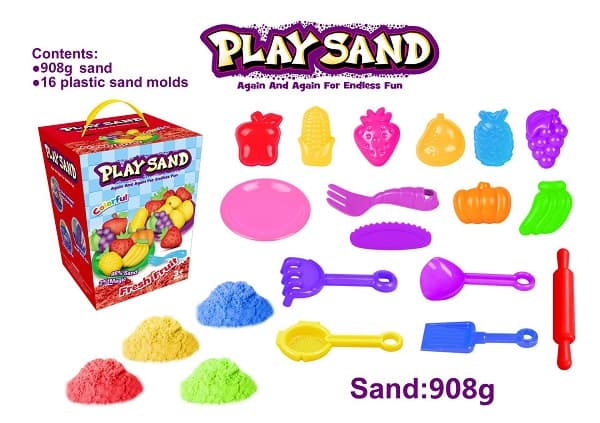 Kinetisk Play Sand, Fresh fruit, 908 g (4 farger)