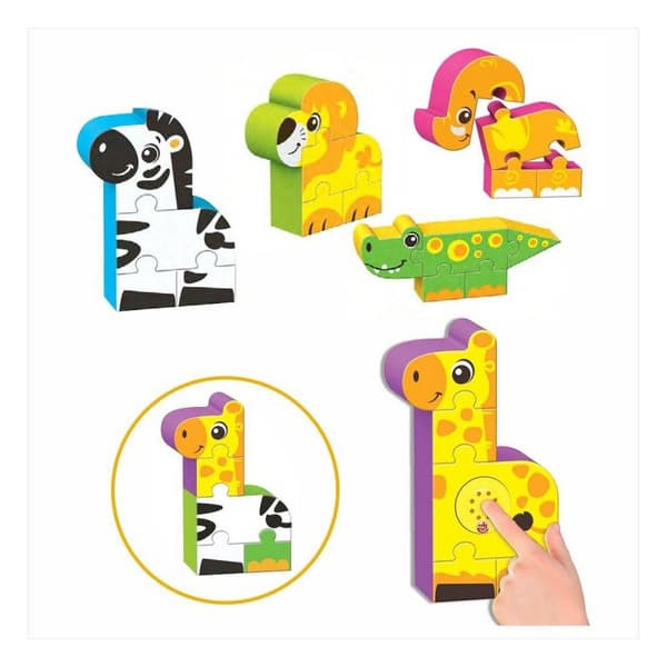 Barnpussel Reig Zoo Blocks 22 Delar
