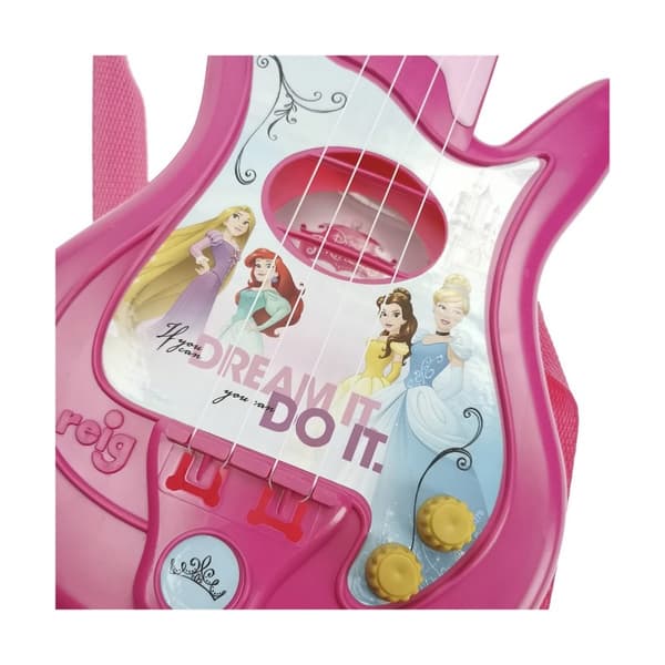 Gitarr för barn Disney Princess Mikrofon Rosa Disneyprinsessa