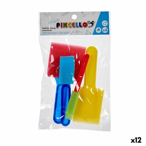 Uppsättning manuella aktiviteter Pincello AR1810100 Multicolour Spatel (12 antal)