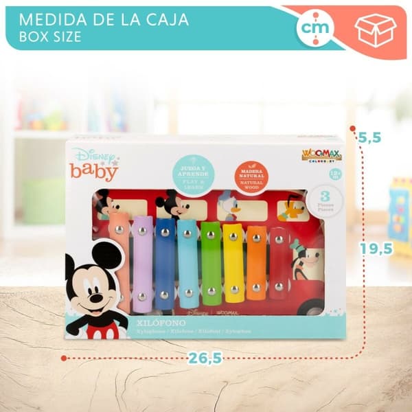 Xylofon Disney Trä Plast 26 x 2,2 x 15 cm (6 antal)