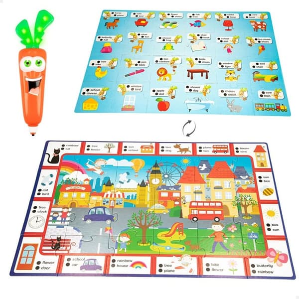 Utbildningsspel Lisciani Carotina Baby Happy English Elektronik Pussel 4,5 x 14,5 x 3 cm (6 antal)