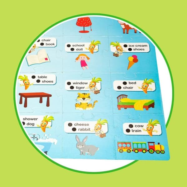 Utbildningsspel Lisciani Carotina Baby Happy English Elektronik Pussel 4,5 x 14,5 x 3 cm (6 antal)