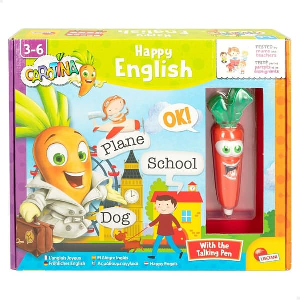 Utbildningsspel Lisciani Carotina Baby Happy English Elektronik Pussel 4,5 x 14,5 x 3 cm (6 antal)