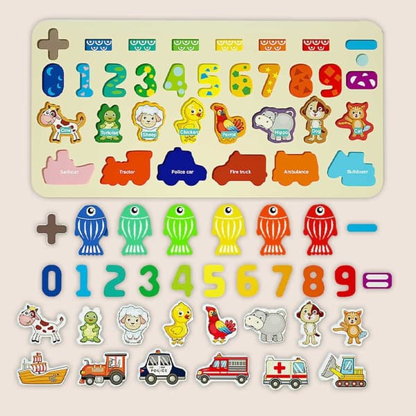 Pædagogiske bestyrelsesnumre, dyr og køretøjer Ricokids 781400