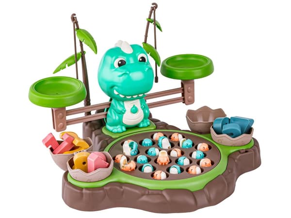 Math Game DINOSAUR Scale + Fishing Dinosaur Catching Learning Counting