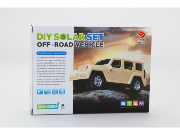 Solar Car Auto Off Road Toy - självmonteringssats