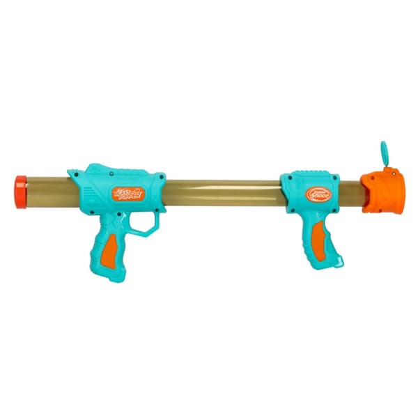 Riffelpistol med 2-i-1 kugler, blå