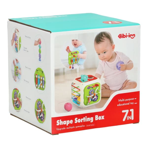 Pedagogiska kubsorterare cymbaler 7in1 Bibi-inn