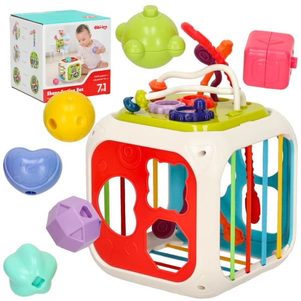 Pedagogiska kubsorterare cymbaler 7in1 Bibi-inn