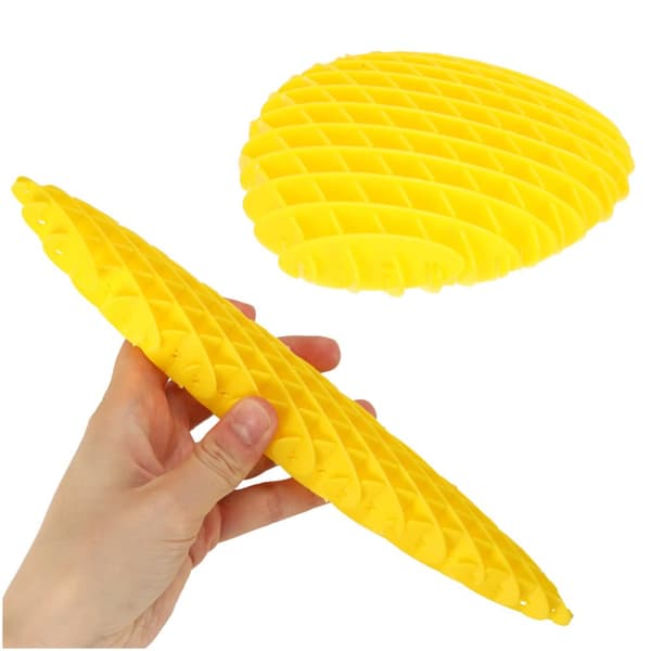 Fidget Worm anti-stress sensorisk leksak för stretching, gul