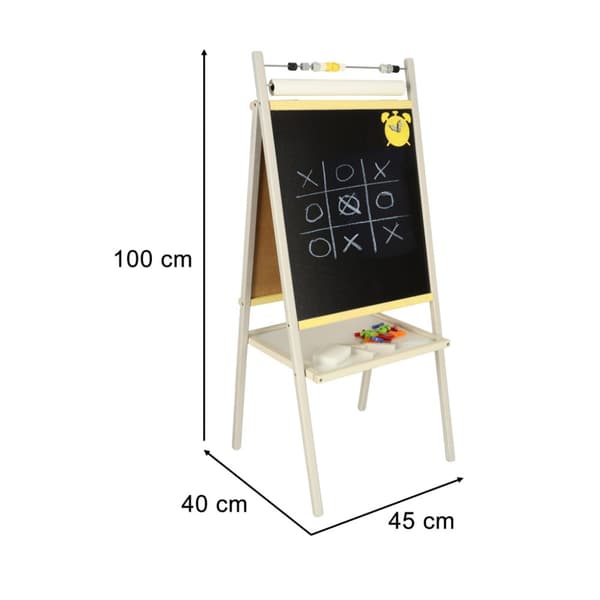 Magnetisk tavla, kulram, papper, 45 x 40 x 100 cm