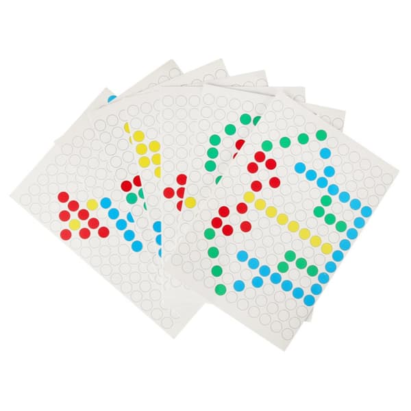 Montessori magneettitaulu, mosaiikki, värikkäitä pisteitä, keltainen, 26 x 26 cm