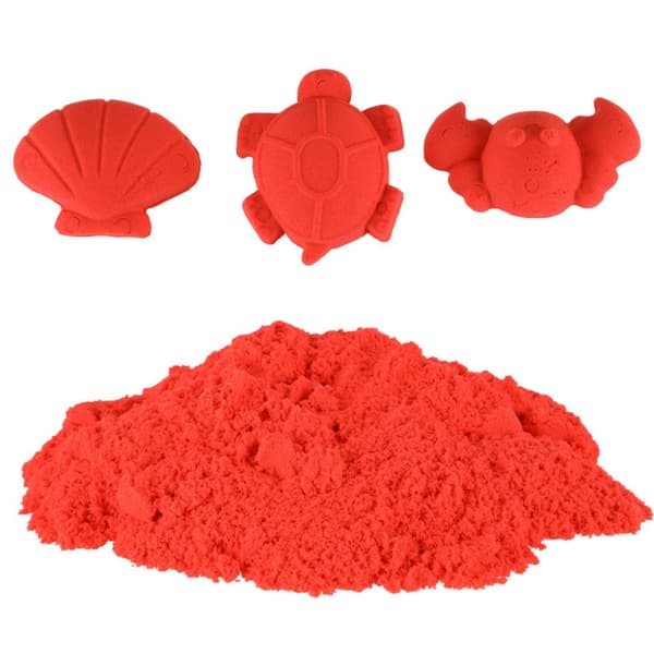 Kinetisk sand 1 kg i röd påse