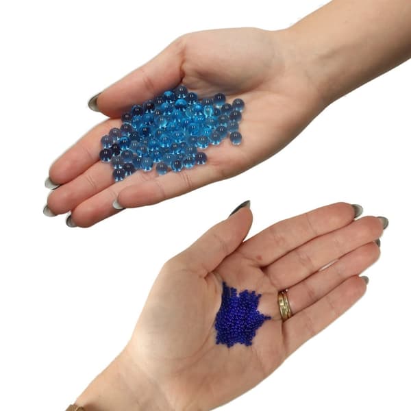 Hydrogel vattengelkulor för en blompistol, blå, 250g, 50 000 st. 7-8 mm