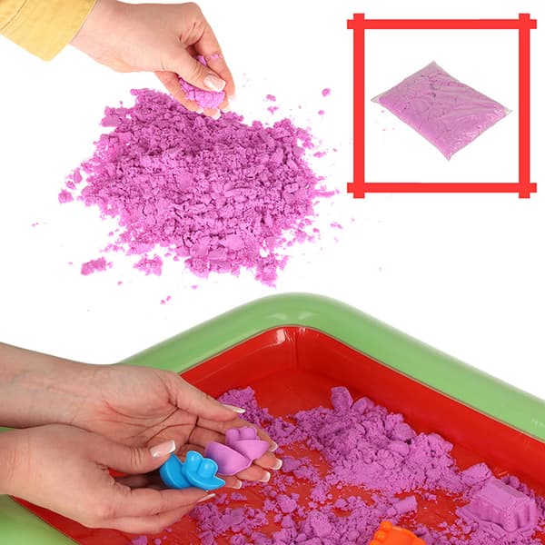 Kinetisk sand i 1kg låda, 27 st.