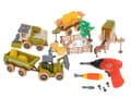 Miniatyrbild 3 av 10: Bondgårdstraktor skördetröska jordbruksmaskiner djur bondgårdshästar + verktyg skruvmejsel
