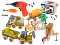 Miniatyrbild 1 av 10: Bondgårdstraktor skördetröska jordbruksmaskiner djur bondgårdshästar + verktyg skruvmejsel