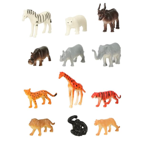 Figurer, havdyr, vilde gårdsdinosaurer, mix sæt med 48 dele
