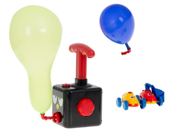 Ballongkastare, aerodynamisk bil, raket, set med 15 element