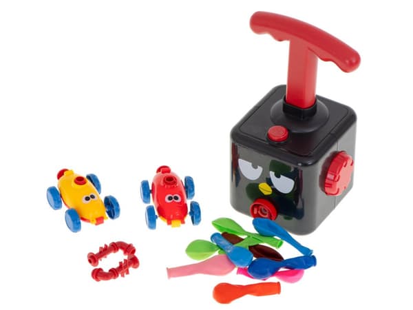 Ballongkastare, aerodynamisk bil, raket, set med 15 element