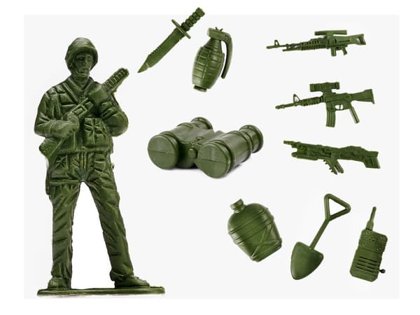Soldater militärbasfigurer set 307 bitar.