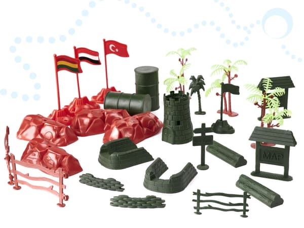 Soldater militärbasfigurer set 307 bitar.