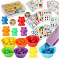 Miniatyrbild 1 av 10: Pedagogiska Nallar Montessori Counting 44 st.