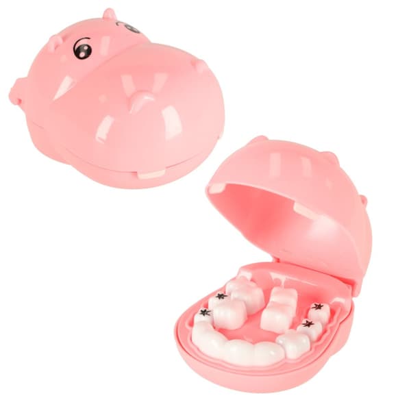 Tandlæge medicinsk kit pink flodhest