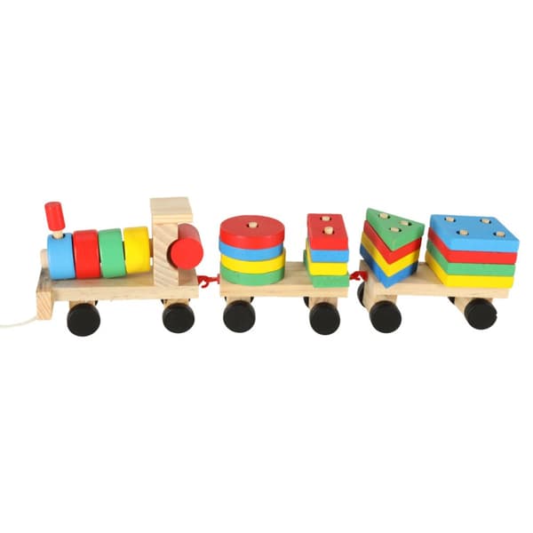 Juna, juna, veturi, puupalikat, lajittelija, pelihalli, 30 cm