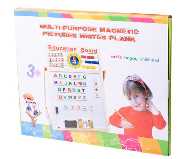 Magnetplade med abacus + magneter 42 x 32,5 cm