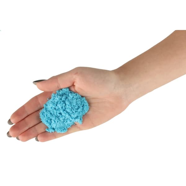 Kineettinen hiekka 1kg sinisessä pussissa