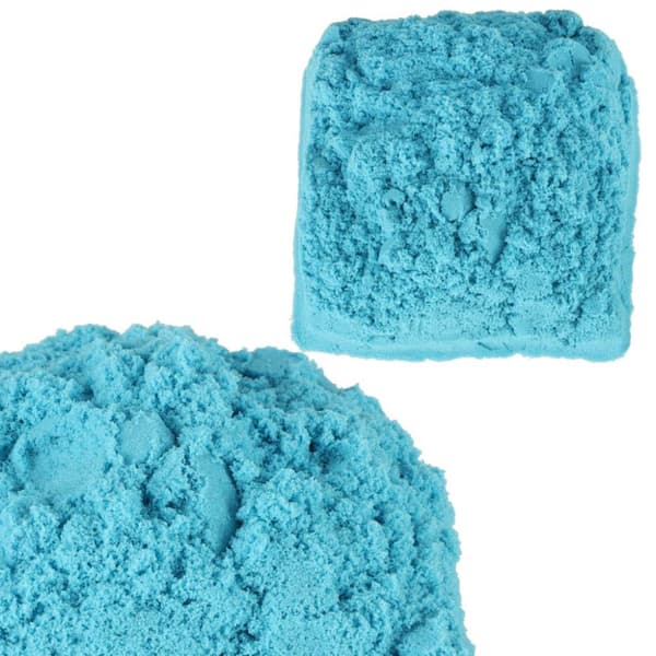 Kineettinen hiekka 1kg sinisessä pussissa