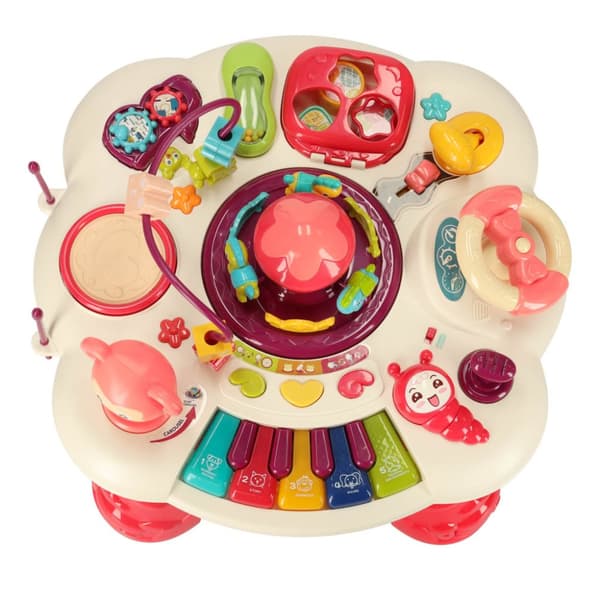 Pedagogiskt pianobord, rosa, Bibi-inn