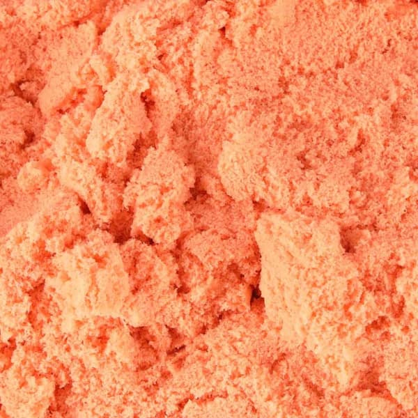 Kineettinen hiekka 1kg oranssissa pussissa
