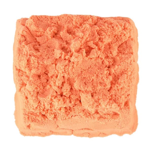 Kineettinen hiekka 1kg oranssissa pussissa