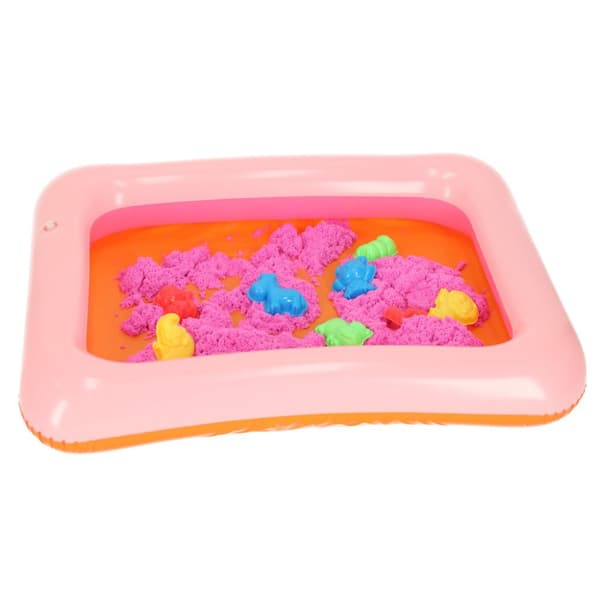 Kinetic Sand i en 1 kg spand, lyserøde forme