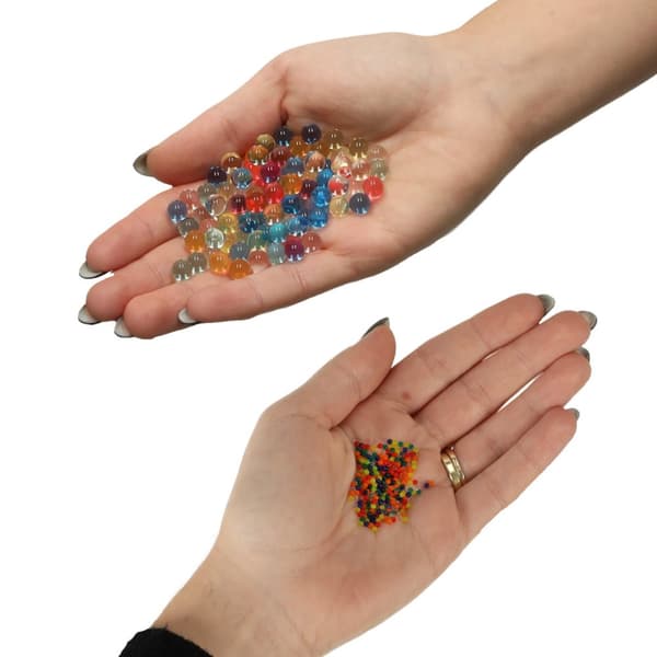 Hydrogel vandgelkugler til flerfarvet blomsterpistol 250g 50.000 stk. 7-8 mm