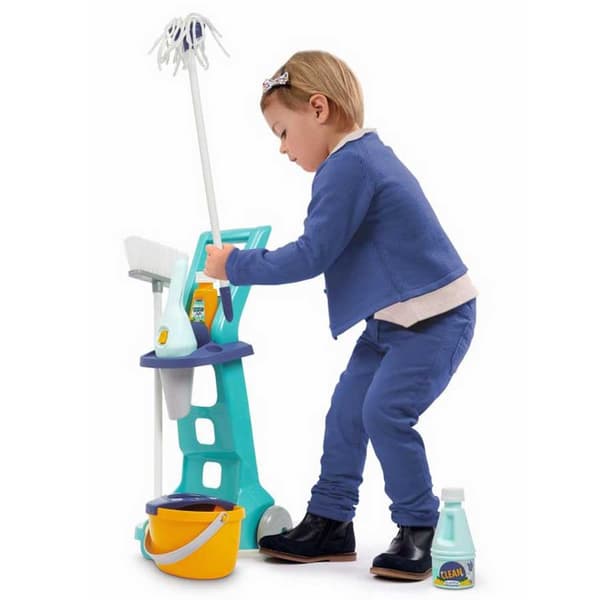 Smoby Städvagn Med Handhållen Dammsugare